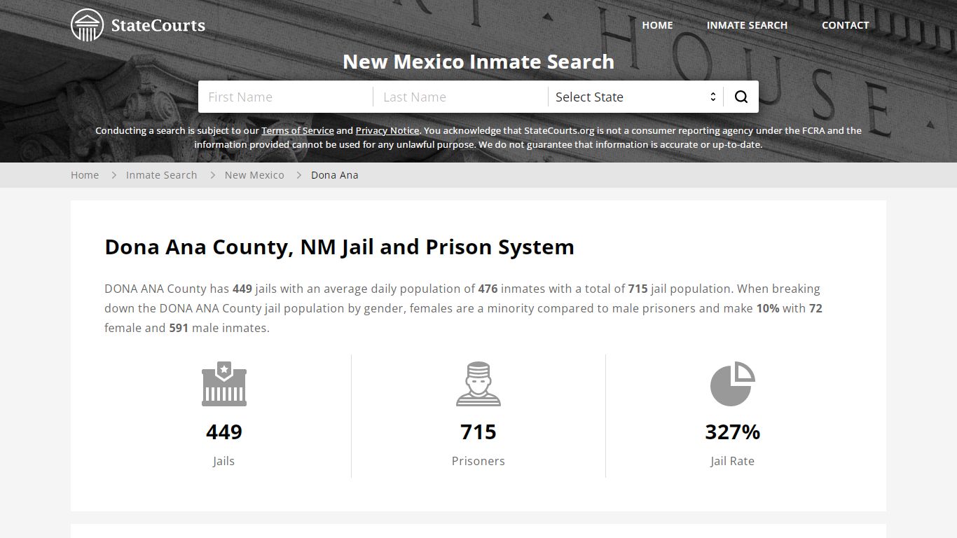 Dona Ana County, NM Inmate Search - StateCourts